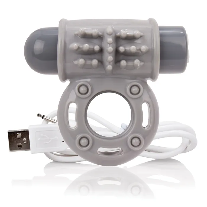 Charged Owow Rechargeable Vibe Ring Grey Screaming O Vibrators