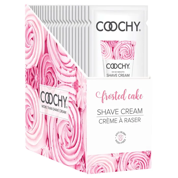Classic Brands Vibrators Coochy Shave Cream Frosted Cake 15 ml Foils 24 Count Display