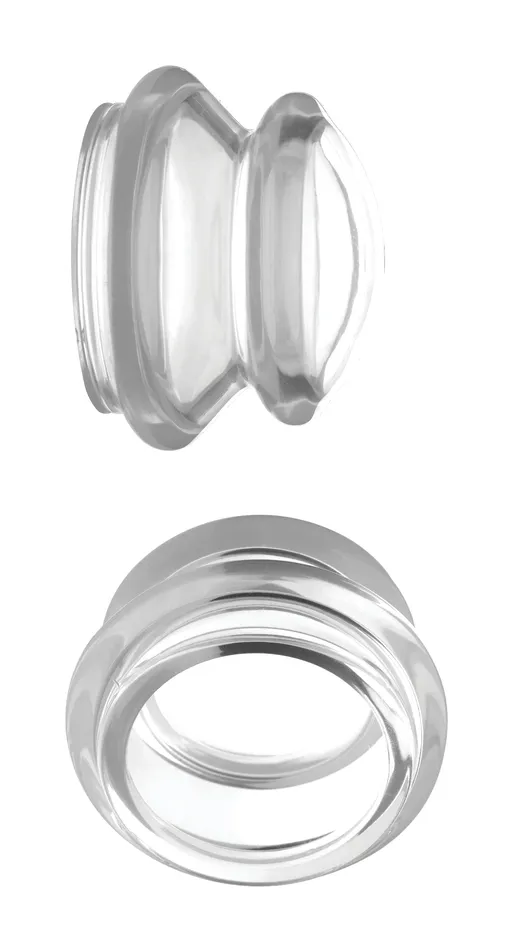 Clear Plunger Silicone Nipple Suckers Small XR Brands Master Series Anal