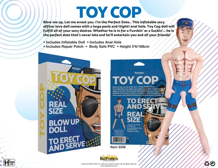 Cop Inflatable Party Doll Hott Products Male Sex Toys