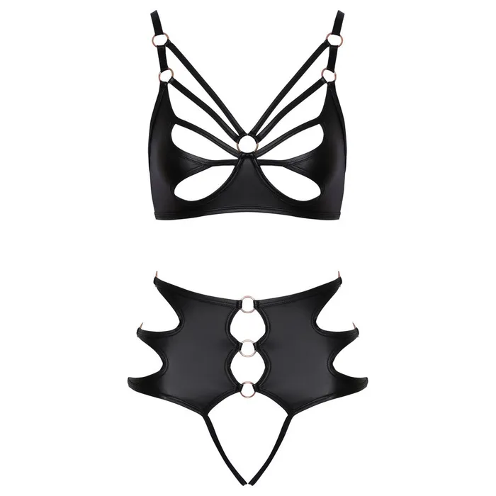 Couples Crotchless Bondage Bra Set Cottelli Collection