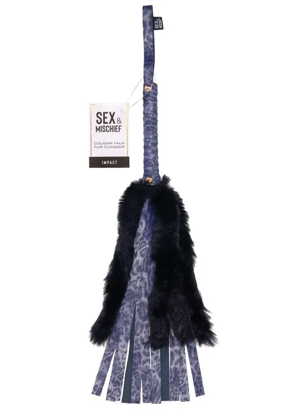 Couples Sex and Mischief Cougar Faux Fur Flogger Sportsheets