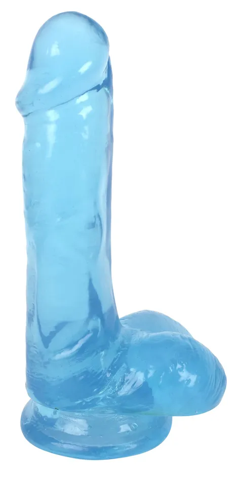 Dildos Curve Toys Lollicock 6 Inch Slim Stick With Balls Berry Ice