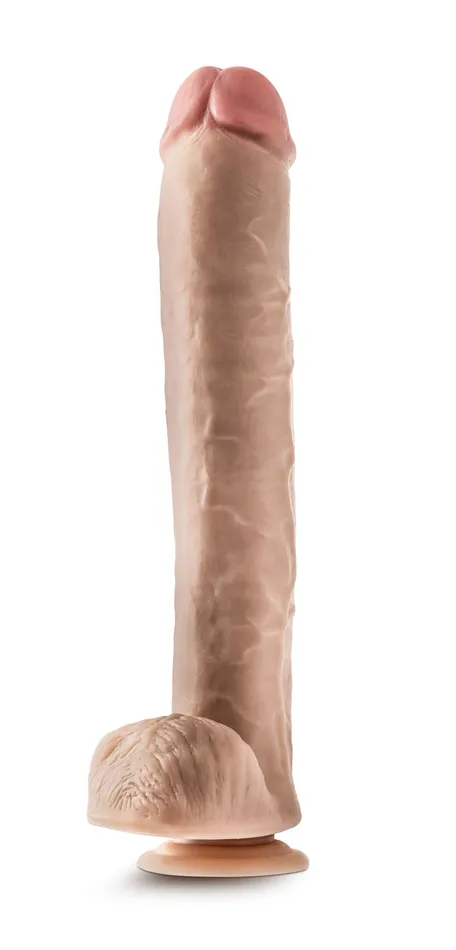 Dildos Dr Skin Dr Michael 14 Inch Dildo With Balls Beige Blush