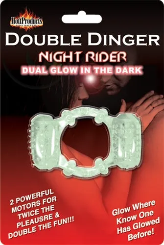 Dildos Hott Products Double Dinger Night Rider