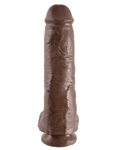 Dildos Pipedream King Cock 11 Inch Cock With Balls Brown