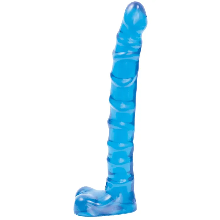 Dildos Raging HardOns Slimline Cobalt Blue Jellie 9 Inches Ballsy Doc Johnson