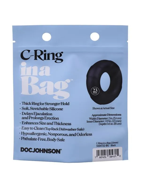 Doc Johnson Anal CRing In A Bag Black Doc Johnson Anal CRing In A Bag Black