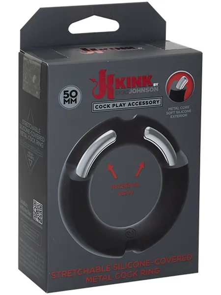 Doc Johnson Anal Kink By Doc Johnson HYBRID Silicone Covered Metal m Black