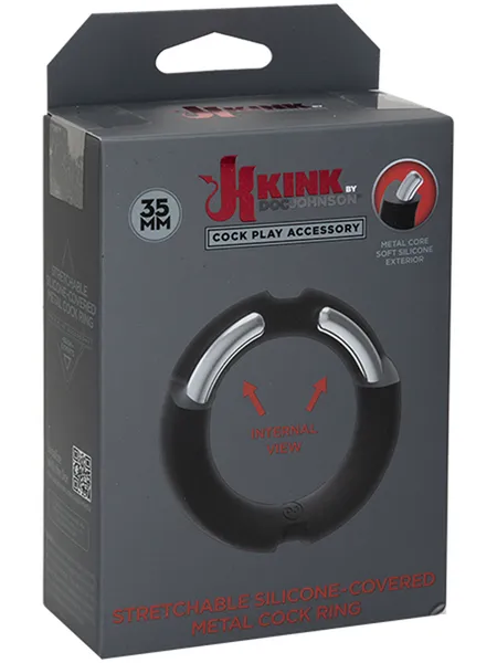 Doc Johnson Anal Kink By Doc Johnson HYBRID Silicone Covered Metal m Black