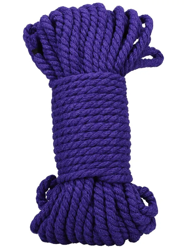 Doc Johnson Couples Merci Bind and Tie 6mm Hemp Bondage Rope 50 Feet Violet
