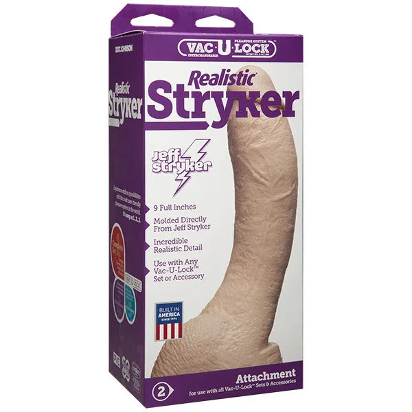 Doc Johnson VacULock Jeff Stryker Realistic Dildo Attachment Female Sex Toys Doc Johnson VacULock Jeff Stryker Realistic Dildo Attachment Female Sex Toys
