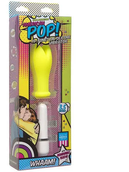 Doc Johnson Vibrators American Pop Whaam Yellow