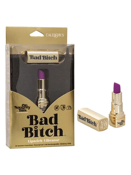Female Sex Toys CalExotics Naughty Bits Bad Bitch Lipstick Vibrator