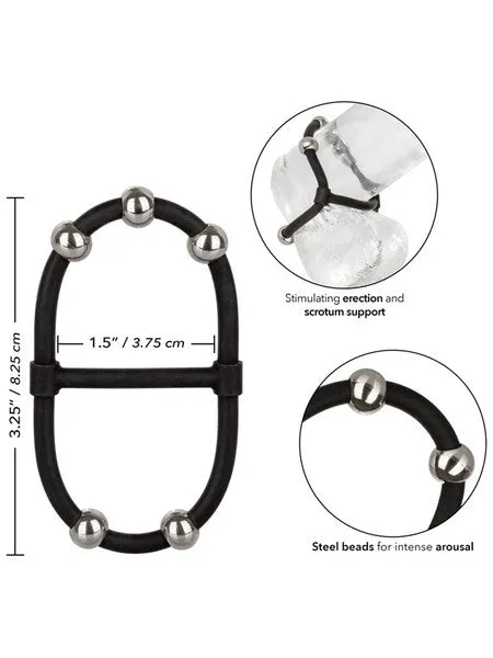 Female Sex Toys CalExotics Steel Beaded Dual Silicone Maximizer