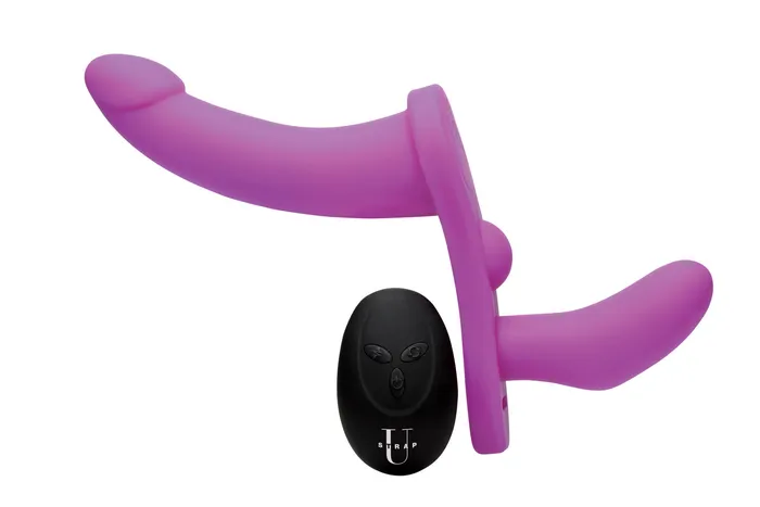 Female Sex Toys Double Take 10x Vibrating Double Penetration Adjustable Strapon Purple XR Brands Strap U Female Sex Toys Double Take 10x Vibrating Double Penetration Adjustable Strapon Purple XR Brands Strap U