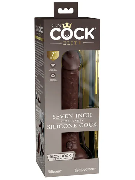 Female Sex Toys King Cock Elite 7 in Silicone Dual Density Cock Brown Pipedream Products Female Sex Toys King Cock Elite 7 in Silicone Dual Density Cock Brown Pipedream Products