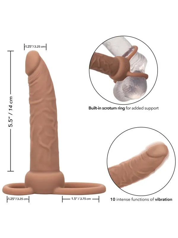 Female Sex Toys Performance Maxx Rechargeable Dual Penetrator Brown CalExotics Female Sex Toys Performance Maxx Rechargeable Dual Penetrator Brown CalExotics