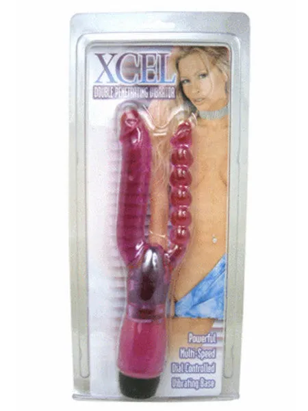 Female Sex Toys Seven Creations Xcel Double Penetrating Vibrator