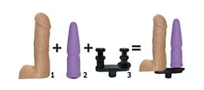 Female Sex Toys Stim U Ultimate Sex Machine Dual Attachment and Anal Dildo Stim U
