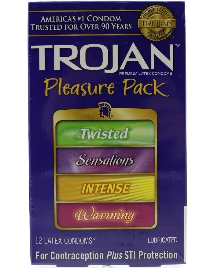Female Sex Toys Trojan Condoms Trojan Pleasure Pack 12 Pack