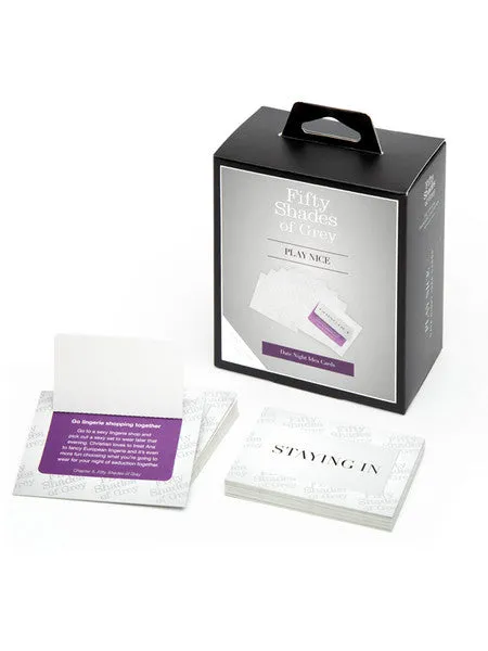 Fifty Shades of Grey Play Nice Date Night Card Game Lovehoney Couples