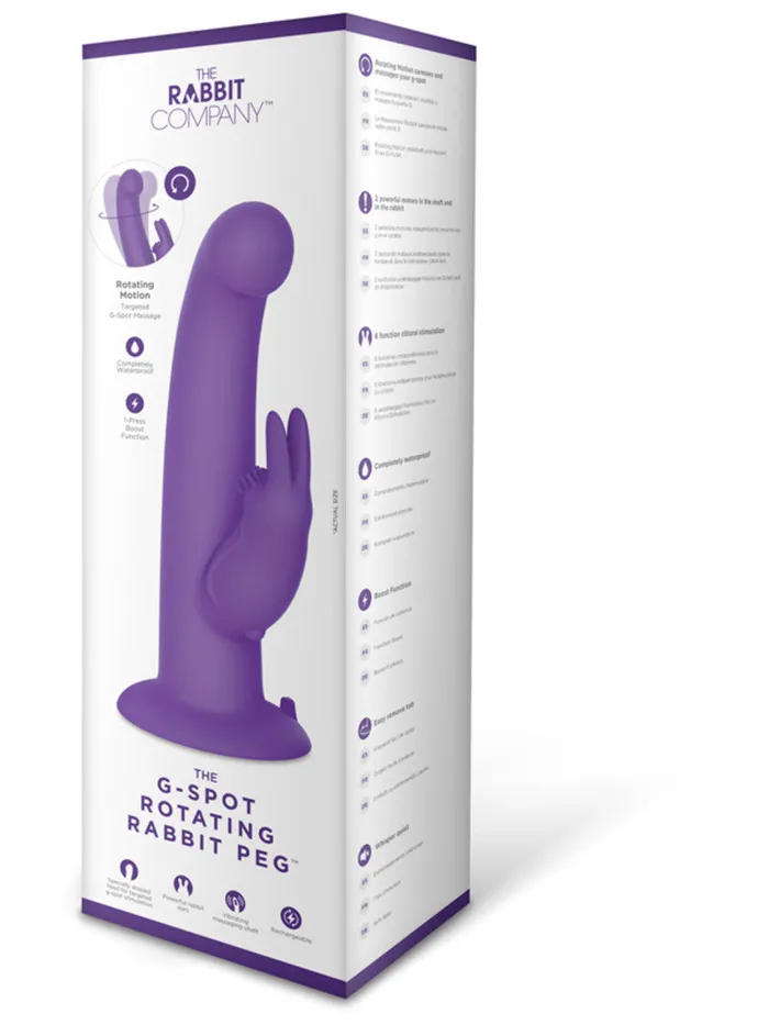 GSpot Rotating Rabbit Peg Purple The Rabbit Company Vibrators