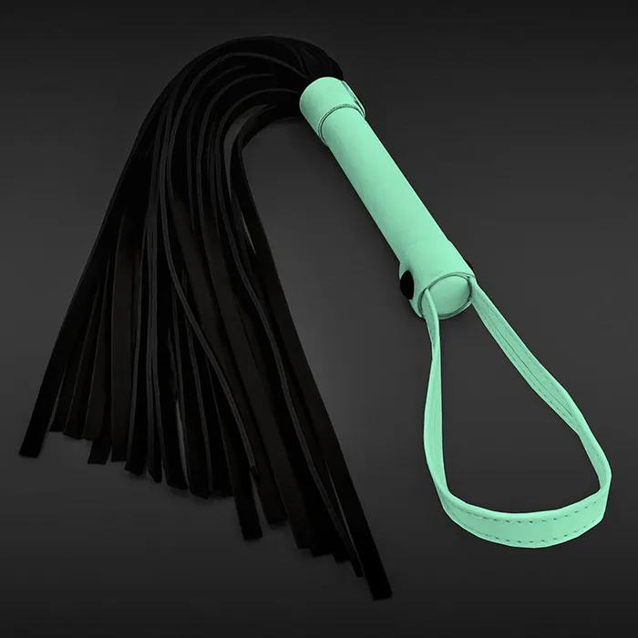 GLO Bondage Flogger Green NS Novelties Couples GLO Bondage Flogger Green NS Novelties Couples