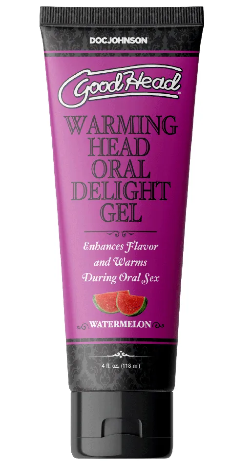 Goodhead Warming Head Oral Delight Gel Watermelon 4 Fl Oz Doc Johnson Enhancers