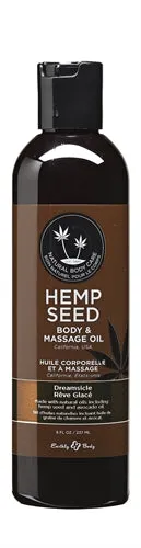 Hemp Seed Massage and Body Oil Dreamsicle 8 Fl Oz 237ml Earthly Body Couples Hemp Seed Massage and Body Oil Dreamsicle 8 Fl Oz 237ml Earthly Body Couples