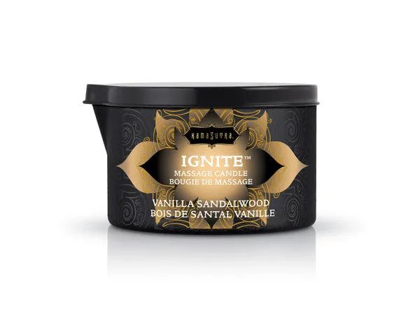 Kama Sutra Products KS IGNITE Massage Candle Vanilla Sandalwood Couples