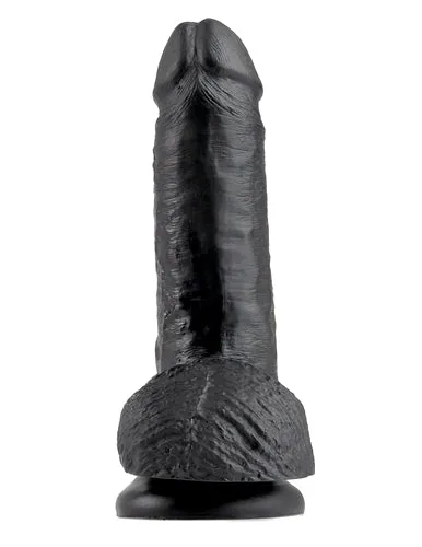 King Cock 7Inch Cock With Balls Black Pipedream Dildos