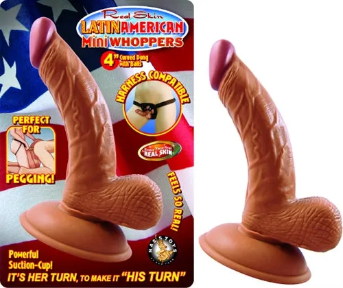Latin American Mini Whoppers 4Inch Curved Dong With Balls Latin Latin Nasstoys Dildos Latin American Mini Whoppers 4Inch Curved Dong With Balls Latin Latin Nasstoys Dildos