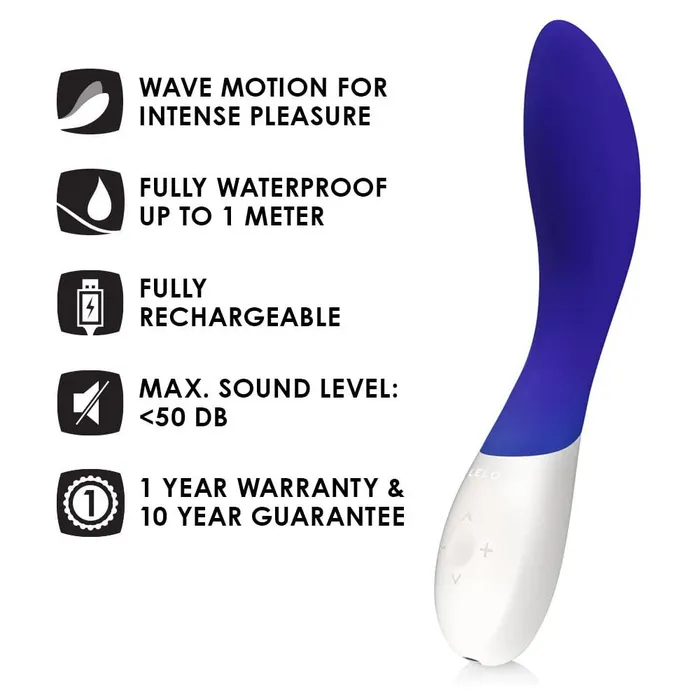 Lelo Vibrators Lelo Mona Waver Midnight Blue Vibrator Lelo Vibrators Lelo Mona Waver Midnight Blue Vibrator
