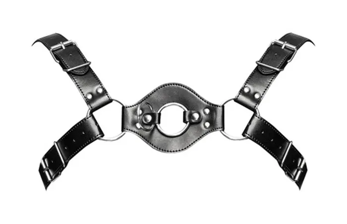Libra Leather Harness Black Male Power Restraints