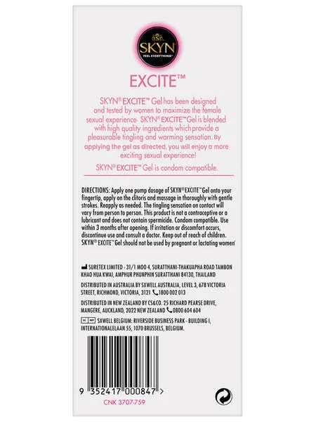 LifeStyles Enhancers Lifestyles SKYN Excite Gel 15 ml LifeStyles Enhancers Lifestyles SKYN Excite Gel 15 ml
