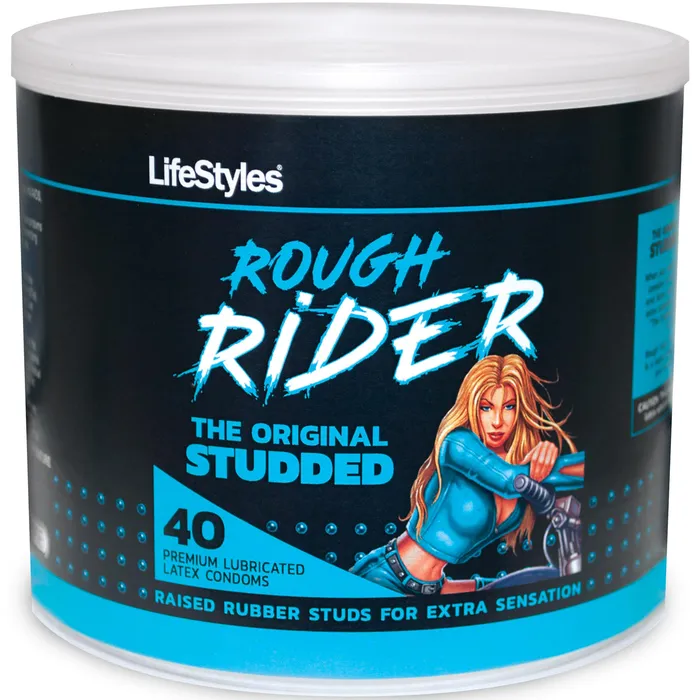 Lifestyles Rough Rider 40 Count Jar Lifestyle Condoms Female Sex Toys