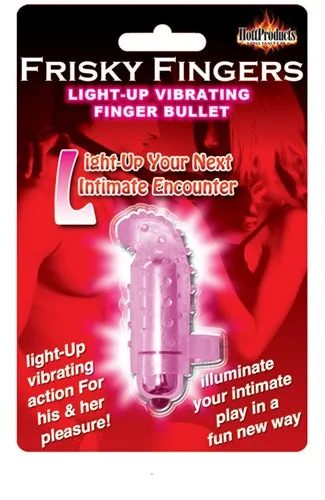 Light Up Frisky Finger Magenta Hott Products Vibrators