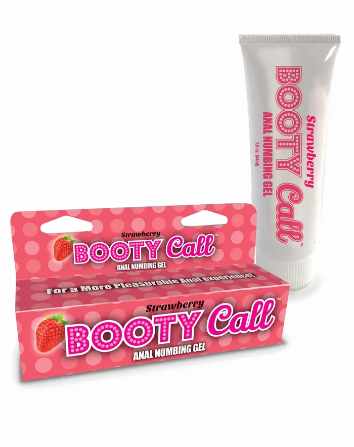 Little Genie Anal Booty Call Anal Numbing Gel 15 Oz Strawberry