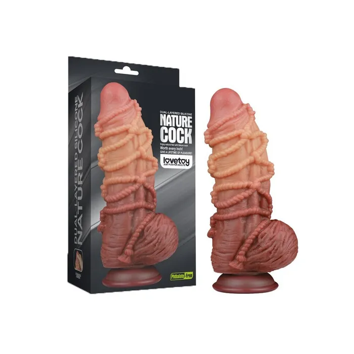 Lovetoy Lovetoy Extreme Dildo With Rope Pattern Female Sex Toys Lovetoy Lovetoy Extreme Dildo With Rope Pattern Female Sex Toys