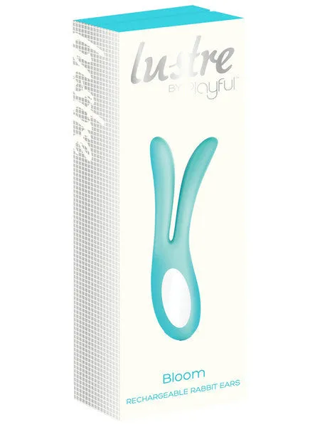 Lustre by Playful Bloom Rechargeable Rabbit Ears Teal Playful Vibrators
