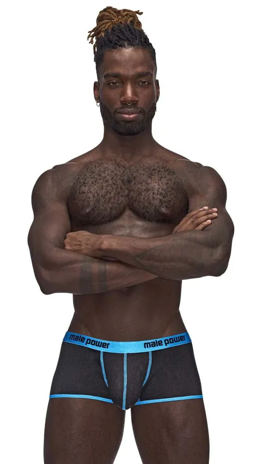 Male Power Casanova Uplift Mini Shorts Large Blackblue Anal