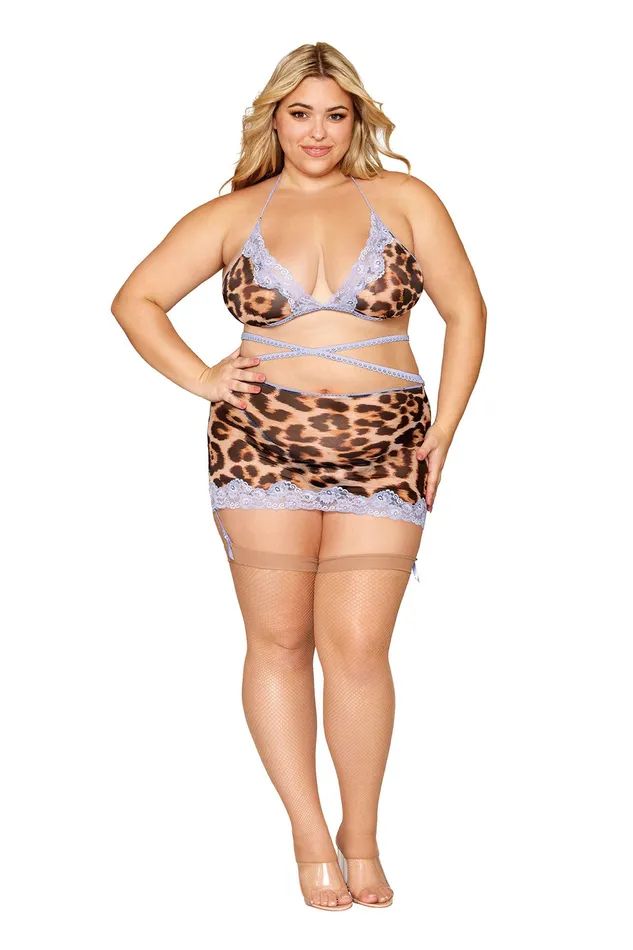 Male Sex Toys Leopard Bralette With Garter Skirt and GString Queen Size Leopard Dreamgirl Male Sex Toys Leopard Bralette With Garter Skirt and GString Queen Size Leopard Dreamgirl