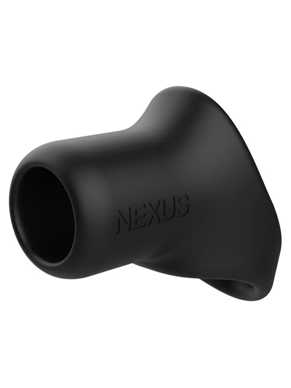 Male Sex Toys Nexus Nexus Rise Liquid Silicone Cock and Ball Sling Black