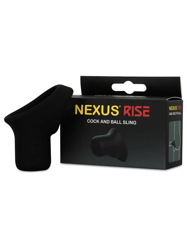 Male Sex Toys Nexus Nexus Rise Liquid Silicone Cock and Ball Sling Black Male Sex Toys Nexus Nexus Rise Liquid Silicone Cock and Ball Sling Black