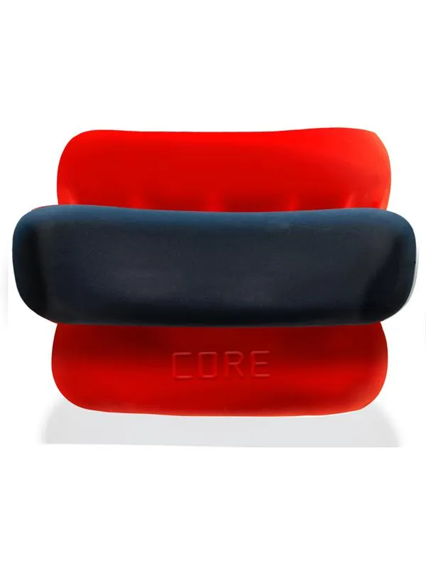 Male Sex Toys Oxballs Ultracore Core Ballstretcher with Axis Ring Red Ice