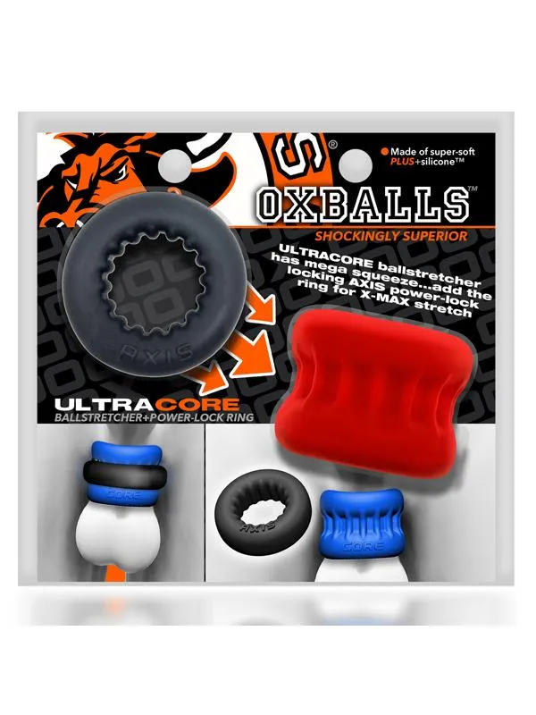 Male Sex Toys Oxballs Ultracore Core Ballstretcher with Axis Ring Red Ice Male Sex Toys Oxballs Ultracore Core Ballstretcher with Axis Ring Red Ice