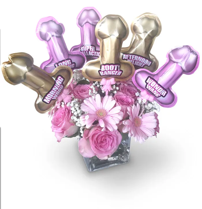 Male Sex Toys Penis Pop Up Balloons 6ct Little Genie
