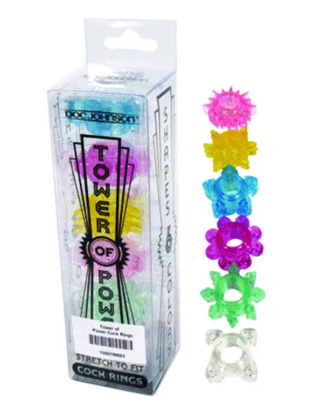 Male Sex Toys Tower of Power Cock Rings Doc Johnson