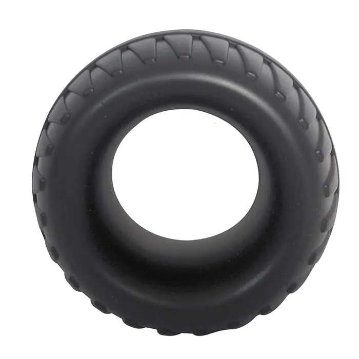 Male Sex Toys Tractor Liquid Silicone Cock Ring XL Black Brutus